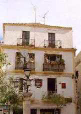 Typisches Haus in der Altstadt von Ibiza