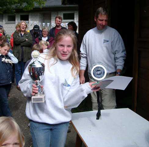 Siegerin der Optimisten Klasse