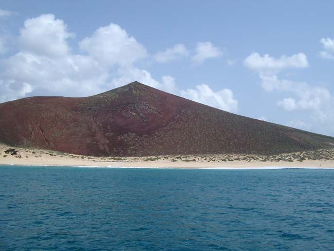 La Concha - traumhafter Sandstrand im Nordwesten von La Graciosa