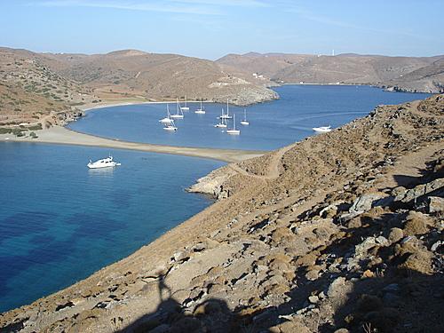 Doppelstrand von Kythnos