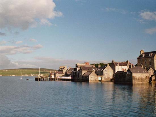 Lerwick in der Sonne